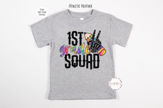 1st Grade Squad Shirt, First Grade Shirt Kid, First Day Of School Shirt, First Grade Squad, Back To School Shirt Kids, School Shirt For Kids