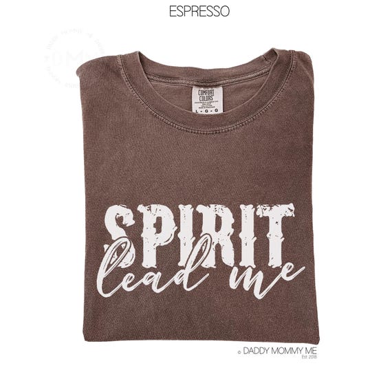 Comfort Colors Spirit Lead Me Shirt, Religious Shirt, Christian Shirt, Trendy Religious Shirt, Faith Shirt, Religious Gift, Scripture Shirt