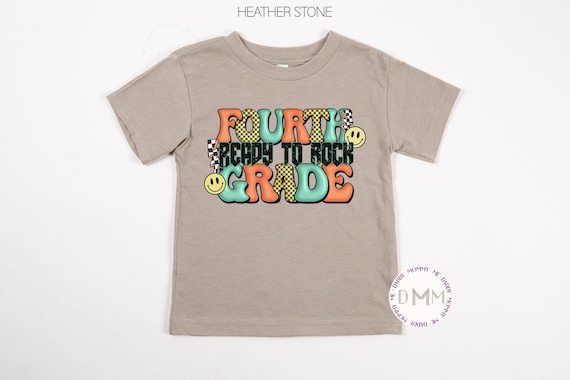 Ready To Rock Fourth Grade Shirt, Fourth Grade Shirt Kid, 4th Grade Back To School Shirt, 4th Grade Shirt, First Day Fourth Grade Shirt Boy