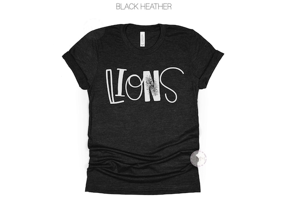 Lions Graphic Tee, Lions Mascot Spirit Shirt, Game Day TShirt