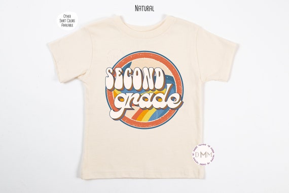 Second Grade Shirt, Retro Second Grade Shirt Kids, 2nd Grade Shirt Retro Back To School Shirt, First Day Of School Shirt, Retro Shirts Kids