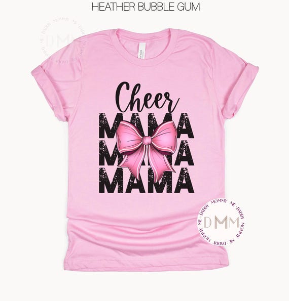 Cheer Mama Shirt, Cheer Coquette Shirt, Cheer Mom Shirt, Cheer Bow Shirt, Trendy Cheer Mama Coquette Shirt, Cheer Shirt For Mom, Unisex Tee