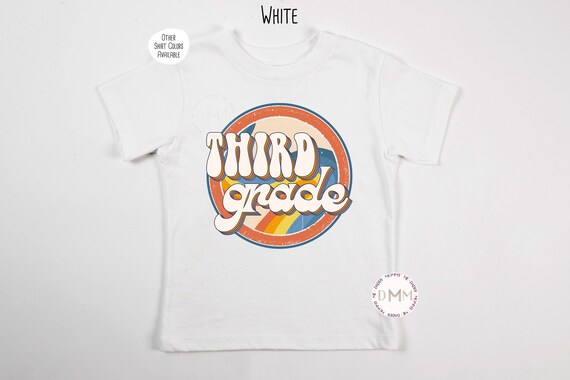Third Grade Shirt, Retro Third Grade Shirt Kids, 3rd Grade Shirt Retro Back To School Shirt, First Day Of School Shirt, Retro Shirts Kids