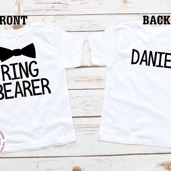 Personalized Ring Bearer Shirt - Ring Bearer Gift - Ring Bearer Proposal - Ring Dude - Wedding Rehearsal Shirt - Ring Bearer - Ring Security