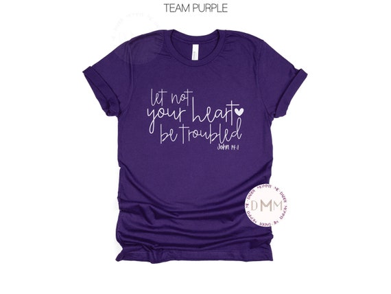Let Not Your Heart Be Troubled John 14:1 Shirt Christian Shirt Religious Shirt Scripture Shirt Bible Shirt Positive Religious Graphic Tee