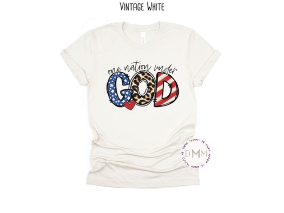One Nation Under God Shirt Religious Shirt 4th Of July Christian Shirt July 4th Independence Shirt Religious Graphic Tee Patriotic Shirt Mom