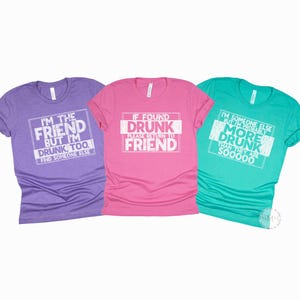 Funny Girls Trip Shirt: If Found Drunk, Matching Group Tee
