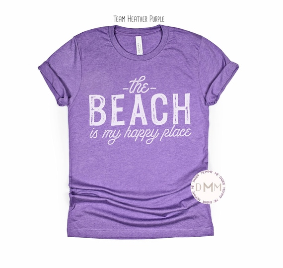 The Beach Is My Happy Place Shirt, Beach Vibes, Beach Life, Cute Beach Shirt, Cute Summer Shirt, Salty, Beach Babe, Unisex Graphic Tee Women