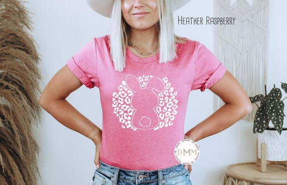 Leopard Bunny Shirt, Easter Shirt, Cute Easter Shirt, Cute Bunny Shirt, Cottontail, Mama Bunny Shirt, Easter Bunny Shirt, Unisex Graphic Tee