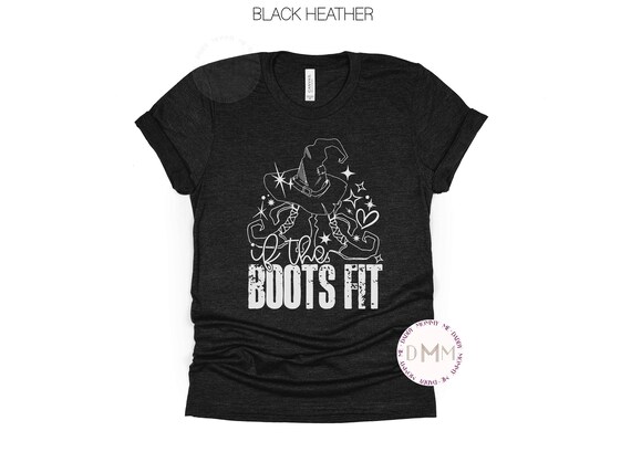 If The Boots Fit Shirt Halloween Shirt Funny Halloween Graphic Tee Trendy Halloween TShirt Funny Witch Halloween Shirt Witch Tee October Tee