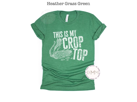 This Is My Crop Top Shirt, Farm Shirt, Funny Corn Shirt, Country Shirt, Farmer Wife Shirt, Funny Graphic Tee, Farm Life Shirt Sarcastic Farm