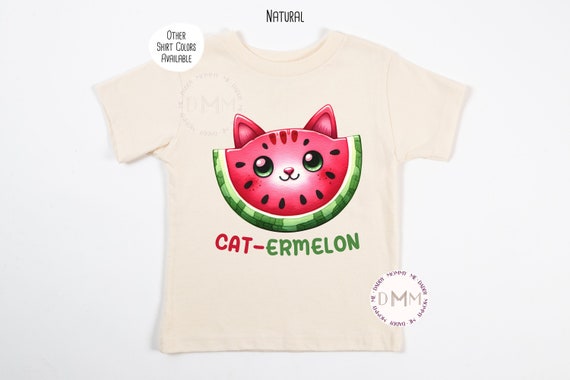 Catermelon Shirt, Funny Watermelon Shirt, Funny Cat Shirt Kid, Cute Pun Shirt Kid, Funny Toddler Shirt, Funny Kid Shirt, Trendy Kid Tee Girl