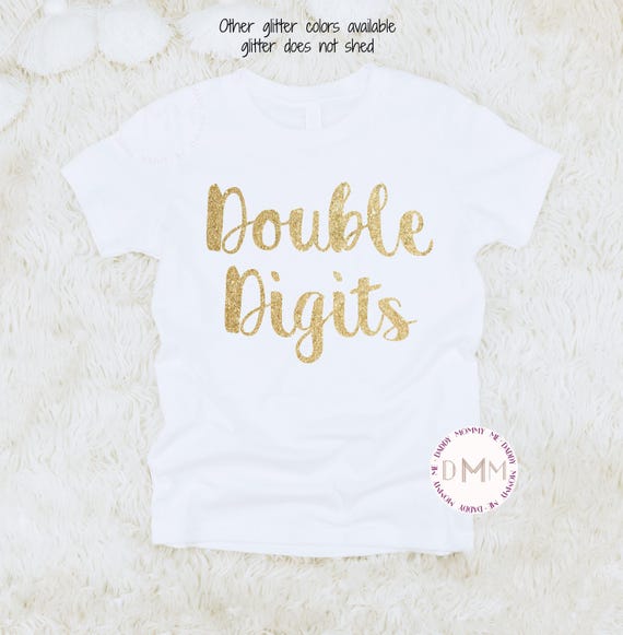 Double Digits Shirt, 10th Birthday Shirt, Ten Birthday Shirt, 10 Birthday Shirt, Double Digits Birthday Shirt Girl, 10th Birthday Party Tee