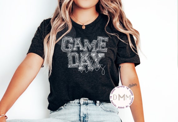 Game Day Vibes Shirt, Sports Mom Shirt Football Game Day Shirt Baseball Bella Canvas Unisex Graphic Tee Women Basketball Tee Soccer Game Tee