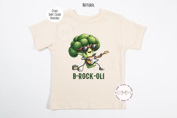 Funny Broccoli Shirt, Broccoli Pun Shirt, BRockOli Shirt, Funny Kid Shirt, Broccoli Rock Shirt Toddler Cute Pun Shirt Trendy Kid Shirt Youth