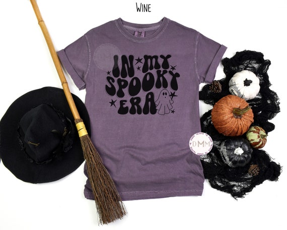 Comfort Colors TShirt In My Spooky Era Shirt Funny Halloween Tee Spooky Ghost Shirt Trendy Halloween Graphic Tee Vintage Halloween Tee Women