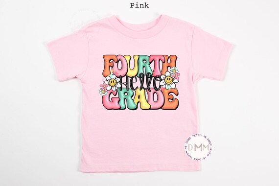 Hello Fourth Grade Shirt, 4th Grade Shirt, Fourth Grade Kid Shirt, First Day Of School Shirt, Cute 4th Grade Shirt, Back To School Shirt