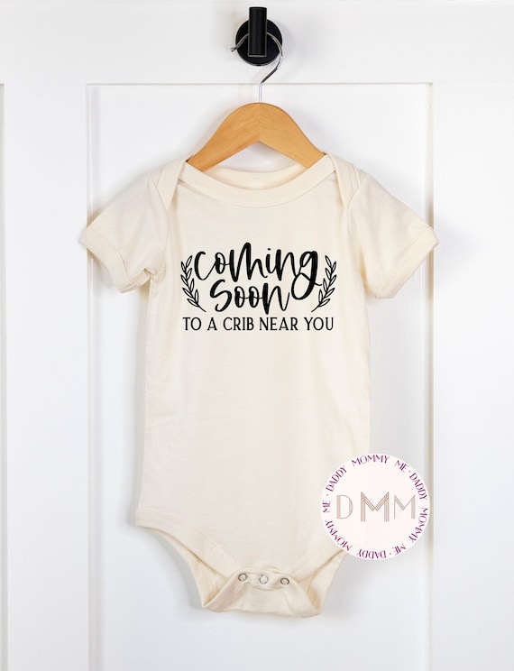 Coming Soon To A Crib Near You Onesie® - Baby Announcement Onesie®, Pregnancy Announcement, Coming Soon Baby Bodysuit, Baby Reveal Onesie®