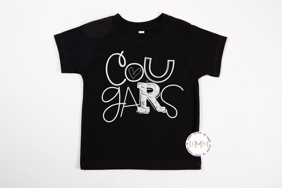 Cougars Shirt Cougars Sports Shirt Cougar School Shirt For Kids Shirts For Toddlers School Spirit Kid Tee Cougars Shirt Youth Cougar Team