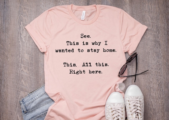Introvert Shirt: Funny Stay Home Quote, Social Anxiety Tee, Relaxed Fit Graphic T-Shirt