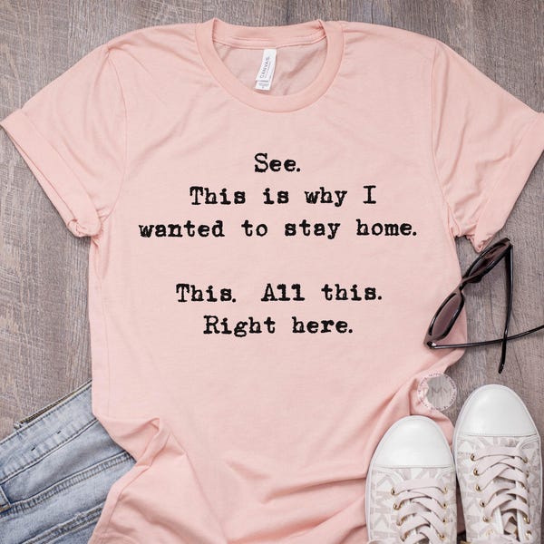 Introvert Shirt: Funny Stay Home Quote, Social Anxiety Tee, Relaxed Fit Graphic T-Shirt