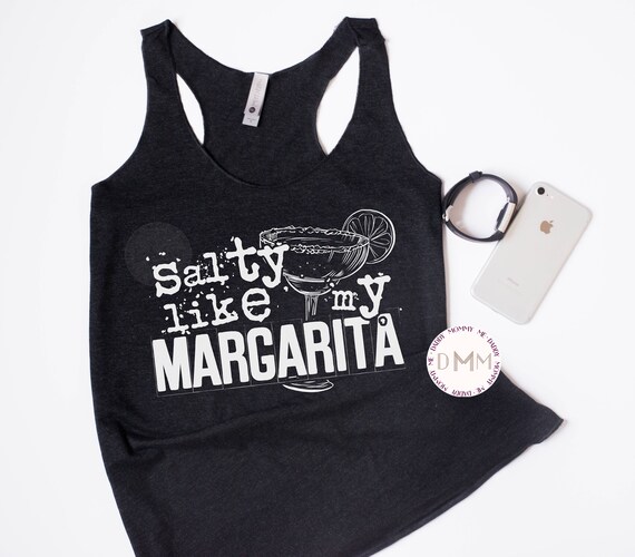 Salty Like My Margarita Racerback Tank Top Cinco De Mayo Racerback Funny Margarita Tank Top Summer Vacation Beach Tank Top Mexico Tank Top