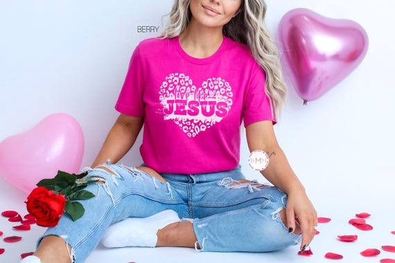 Love Like Jesus Shirt, Valentines Christian Shirt, Religious Graphic Tee