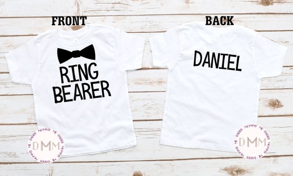 Personalized Ring Bearer Shirt - Ring Bearer Gift - Ring Bearer Proposal - Ring Dude - Wedding Rehearsal Shirt - Ring Bearer - Ring Security