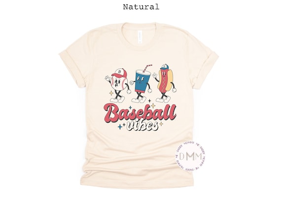 Baseball Vibes Shirt Retro Baseball Shirt Baseball Season Baseball Mom Baseball Graphic Tee Baseball Shirt Baseball Game Day Baseball Mama