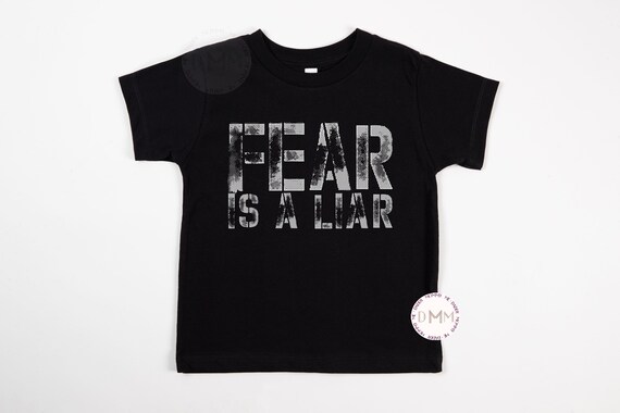 Fear Is A Liar Shirt, Christian Shirt Kid, Religious Shirt Kid, Christian Youth, Christian Toddler Shirt, Trendy Christian Shirt For Kids