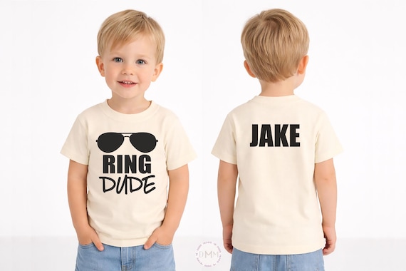 Personalized Ring Dude T-Shirt - Custom Name Wedding Tee