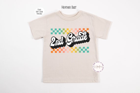 Retro 2nd Grade Shirt Kids, Second Grade Shirt, Retro Shirt School, 2nd Grade Shirt Retro Second Grade Back To School, First Day Of School