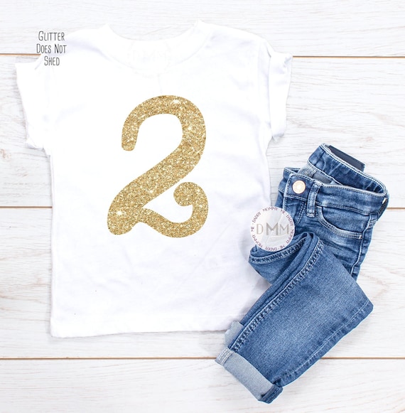2nd Birthday Shirt, 2 Glitter Shirt, Two Birthday Shirt, 2nd Birthday Shirt, Toddler Birthday Shirt, Custom Age Birthday Shirt, Toddler Girl