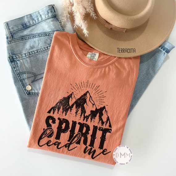 Comfort Colors® Shirt, Spirit Lead Me Shirt, Christian Shirt, Religious Shirt, Southern Christian Shirt, Spiritual, Vintage T Shirt, Faith