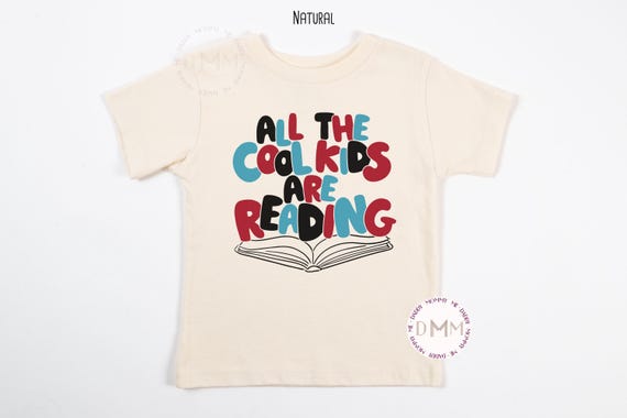 All The Cool Kids Are Reading Shirt Reading Kid Shirt Book Kid Shirt Reading Youth Shirt School Kid Shirt Reading Tee Youth Book Shirt