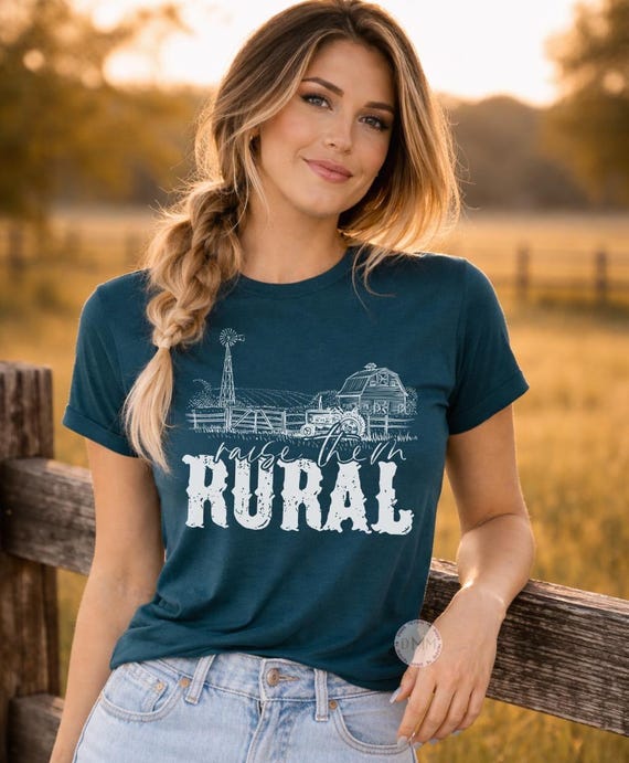 Raise Them Rural Shirt, Farm Life Tee, Western Mom Shirt