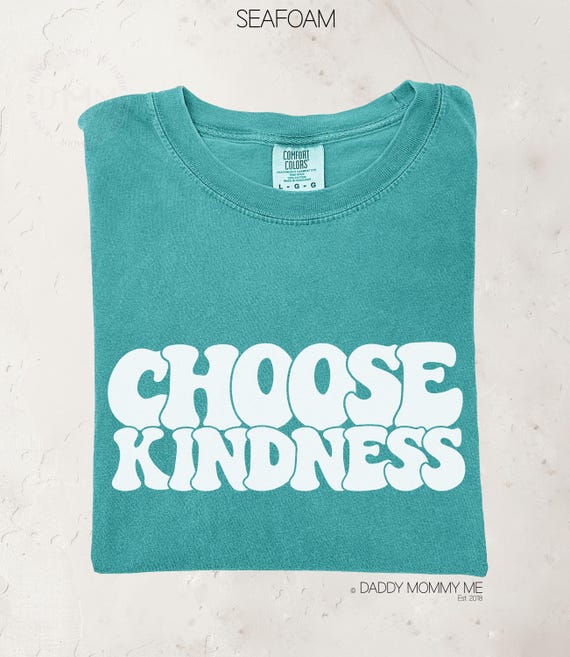 Comfort Colors Shirt Choose Kindness Shirt, Positive Shirt, Be Kind Shirt, Motivational Shirt, Inspirational Tee, Teacher Shirt Gift For Her