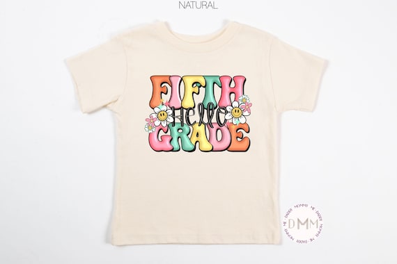 Hello Fifth Grade Shirt, 5th Grade Shirt, Fifth Grade Kid Shirt, First Day Of School Shirt, Cute 5th Grade Shirt, Back To School Shirt Girl