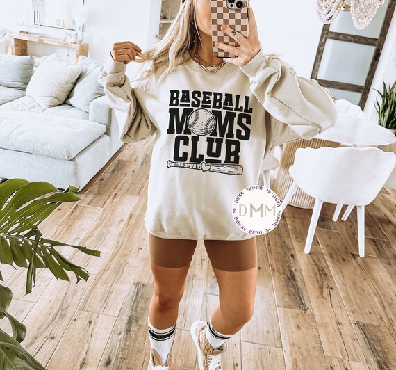 Baseball Moms Club Sweatshirt Baseball Mom Sweatshirt Baseball