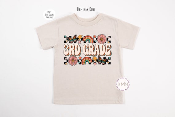 Retro 3rd Grade Shirt Kids, Third Grade Shirt, Retro Shirt School, 3rd Grade Shirt Retro Third Grade Back To School, First Day Of School