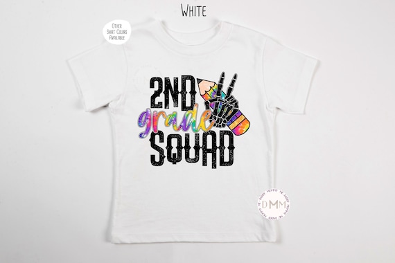 2nd Grade Squad Shirt, Second Grade Shirt Kid, First Day Of School Shirt, Second Grade Squad, Back To School Shirt Kids, School Shirt Kids
