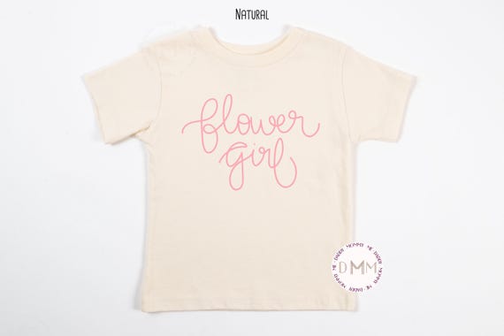 Flower Girl Shirt, Flower Girl Gift, Wedding Party Shirt, Engagement Announcement Shirt, Wedding Rehearsal Shirt, Bridal Party Shirt Wedding