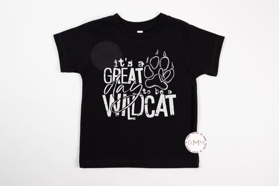 It's A Great Day To Be A Wildcat Kid Shirt, Sports Shirt, Wildcats School Shirt For Kids, Shirts For Toddlers School Spirit Kid Tee Wildcats