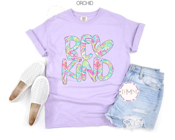 Comfort Colors Shirt Be Kind Shirt Floral Be Kind Positive Graphic Tee Motivational Shirt Trendy Shirt Inspirational Tee Kindness Shirt Girl