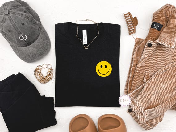 Smiley Face T-Shirt - Happy Face Graphic Tee