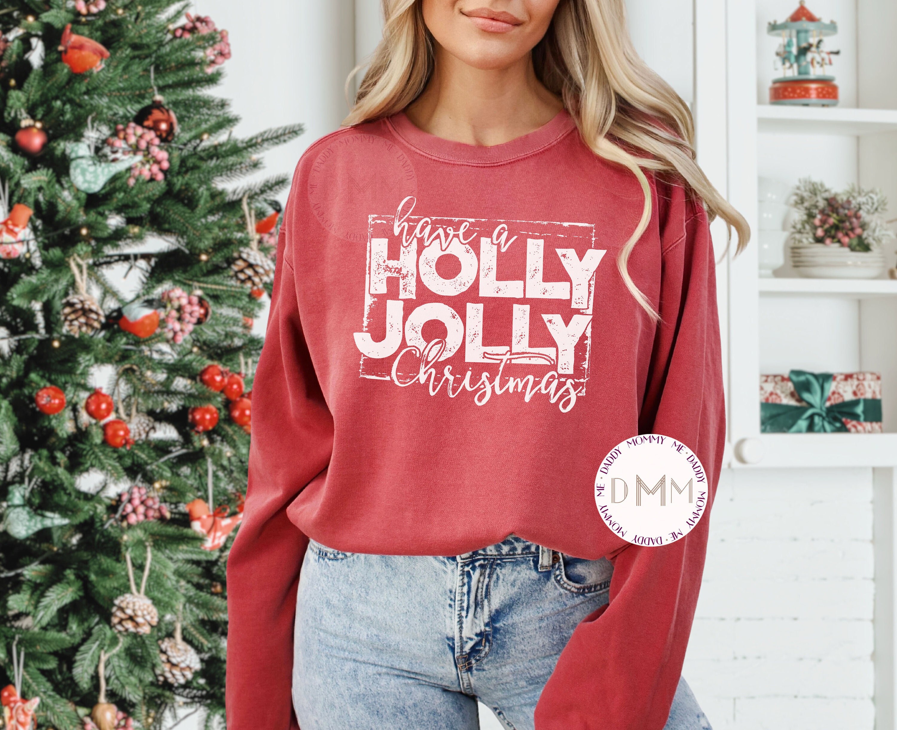 Comfort Colors Have A Holly Jolly Christmas Sweatshirt Cute Christmas Sweatshirt Holly Jolly Sweatshirt Trendy Merry Christmas Sweatshirt Etsy