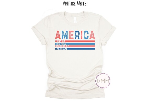 America Land Of The Free Because Of The Brave Shirt, 4th Of July Shirt, Fourth Of July Shirt, July 4th Shirt, Freedom Shirt, Patriotic Shirt