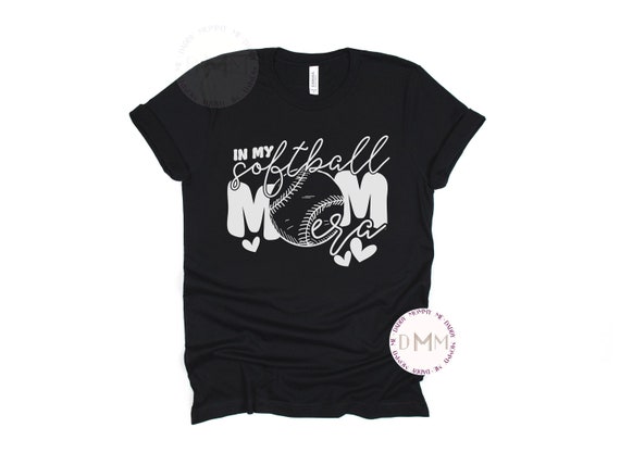 In My Softball Mom Era Shirt Trendy Softball Shirt Cute Softball Mom Shirt Softball Season Softball Game Day Softball Life Softball Mama
