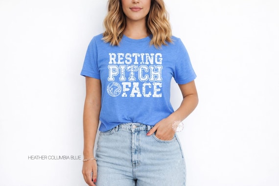 Resting Pitch Face Shirt, Funny Baseball Graphic Tee, Sports Mom Apparel