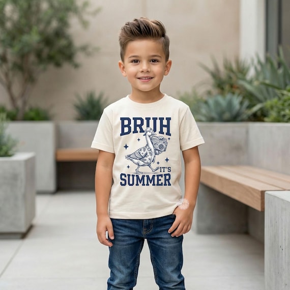 Funny Summer Duck Shirt, Funny Boys Toddler Tee, Vacation Outfit
